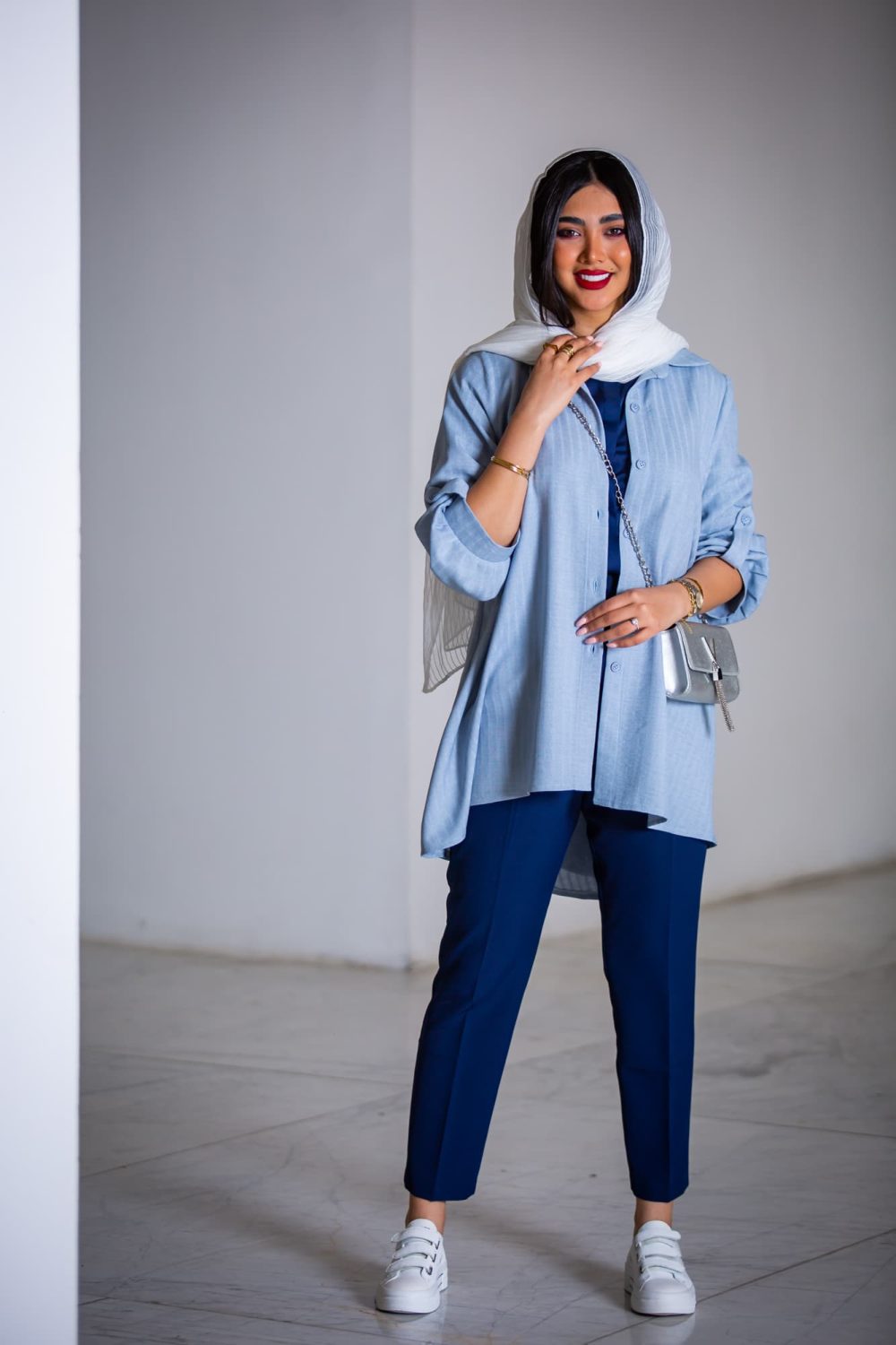 مانتو ژاکارد پیراهنی پایین کلوش