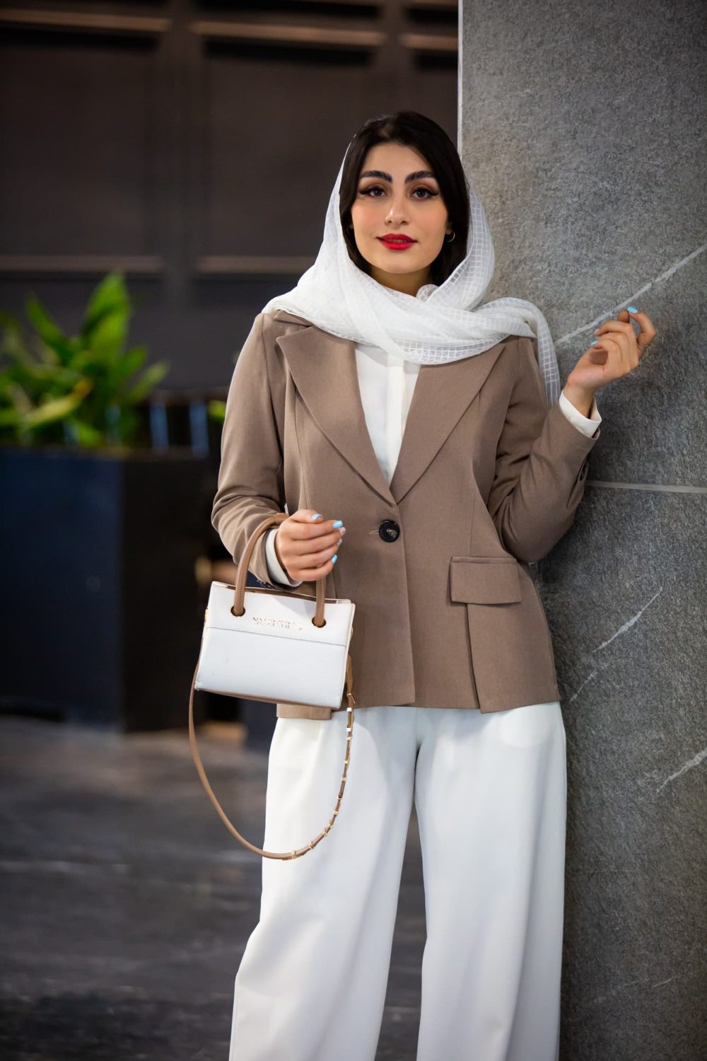 مانتو مازراتی ملانژ دکوب چاکدار