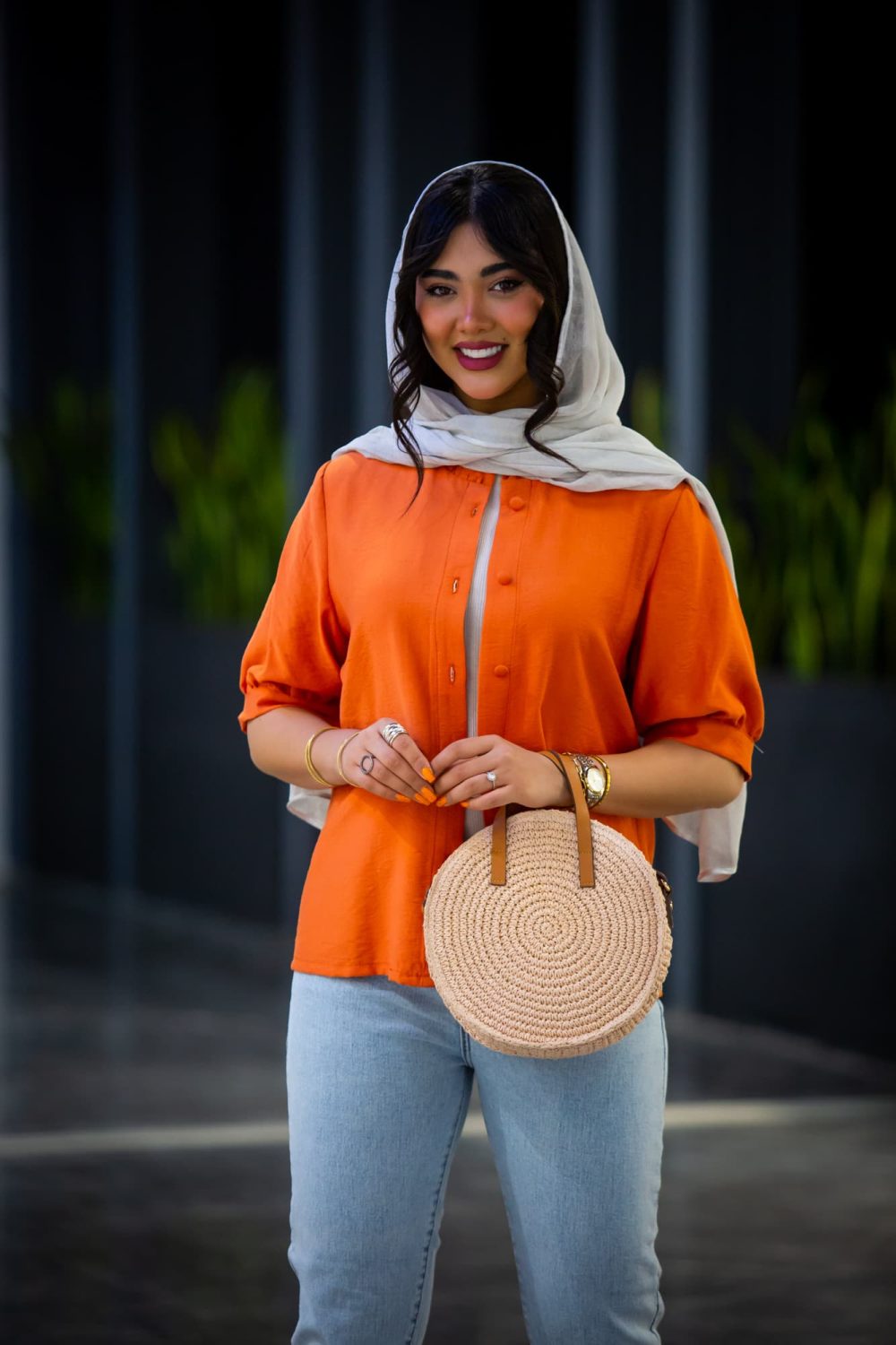مانتو شومیز یقه چین ماهلین