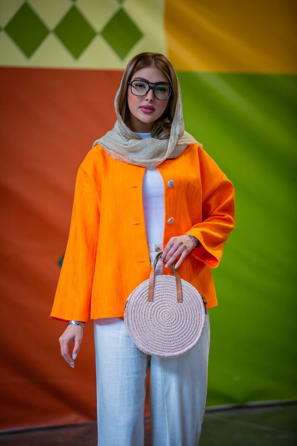 مانتو کتان لمه خطی 4 دکمه