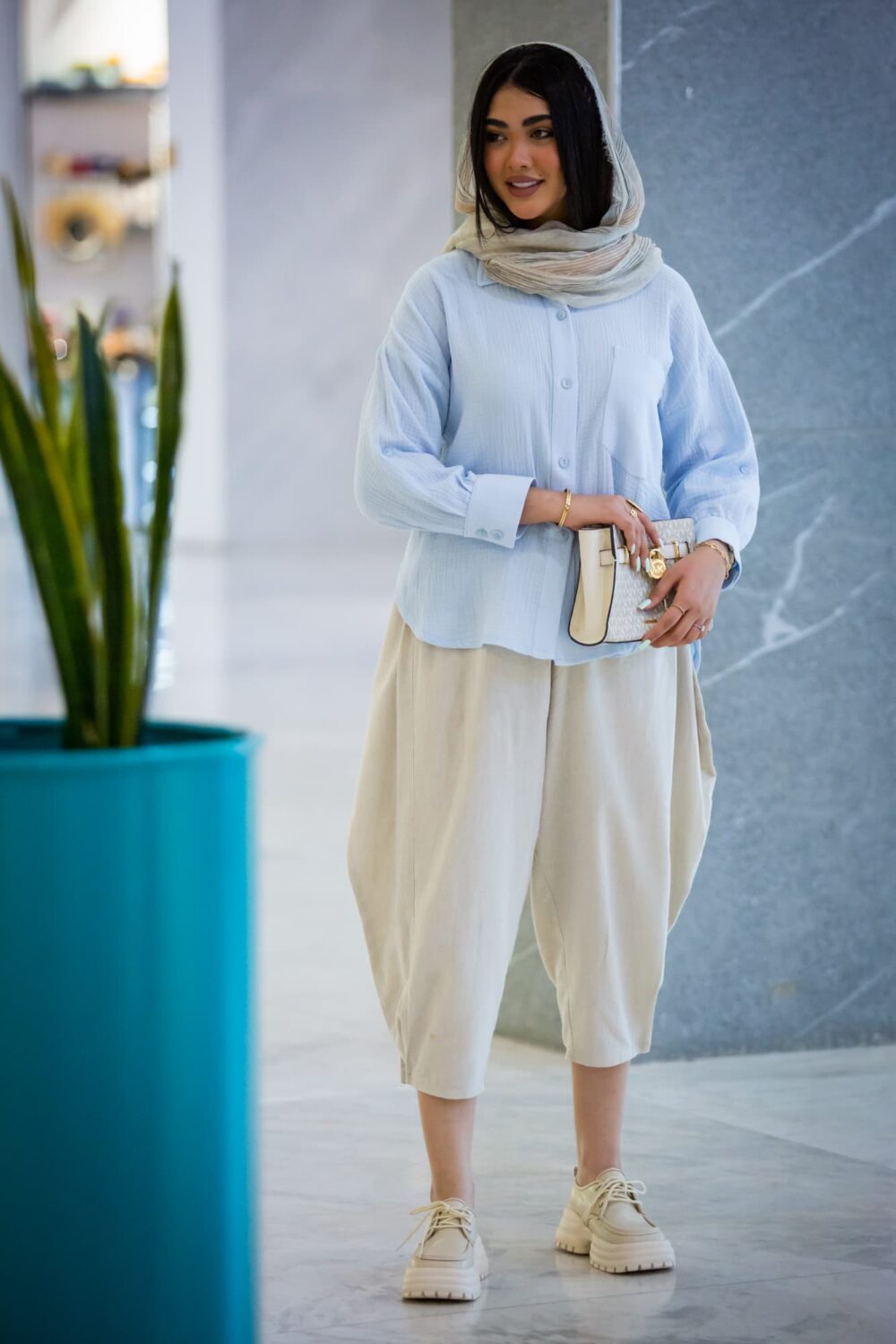 مانتو لنین پنبه پیراهنی