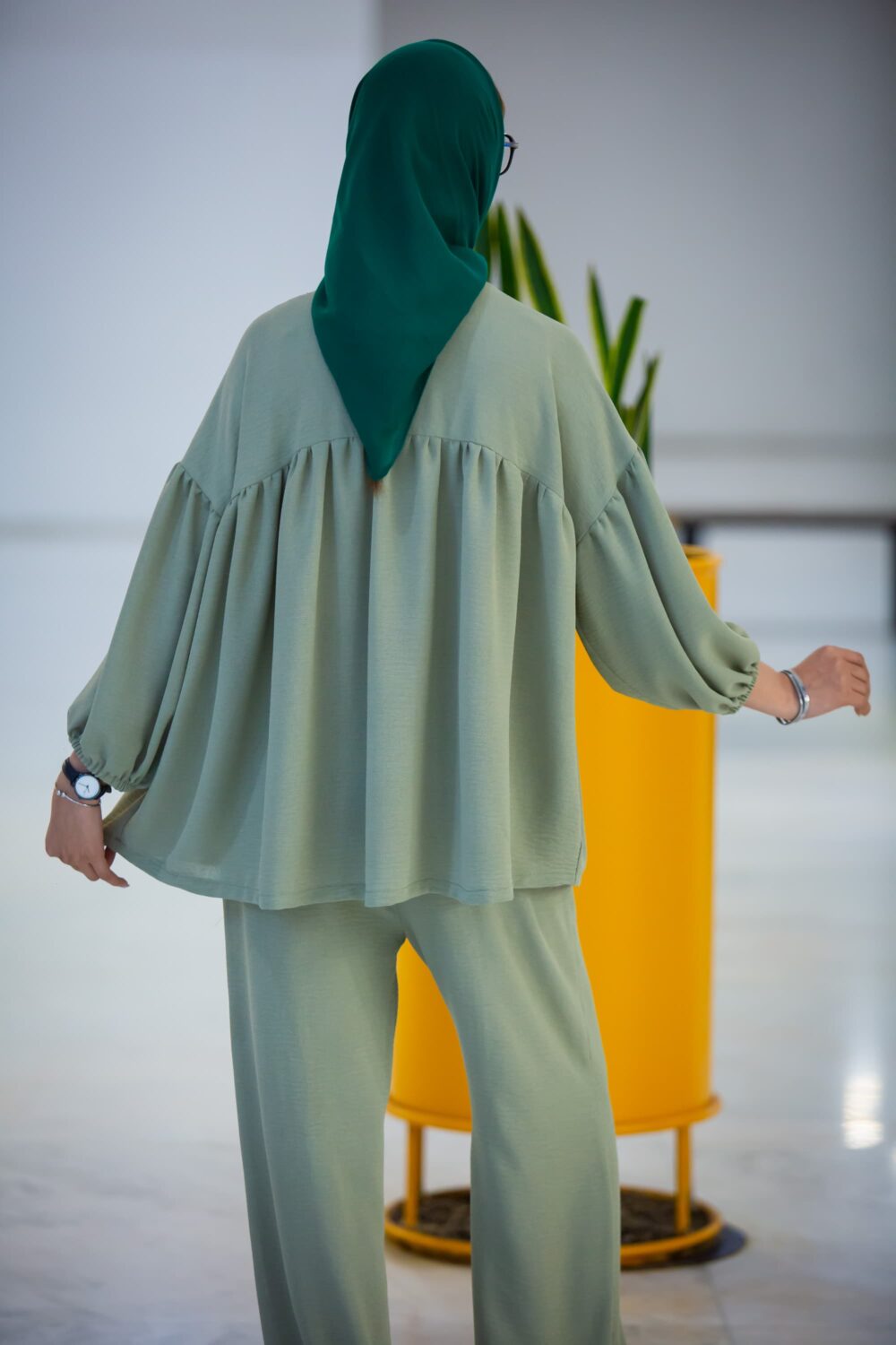 مانتو شلوار کراش سینه چین
