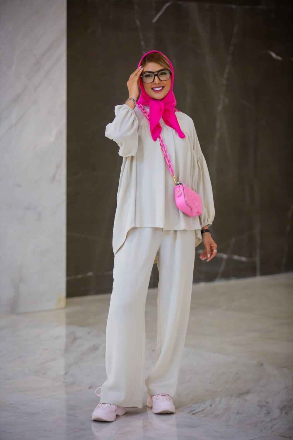 مانتو شلوار کراش سینه چین
