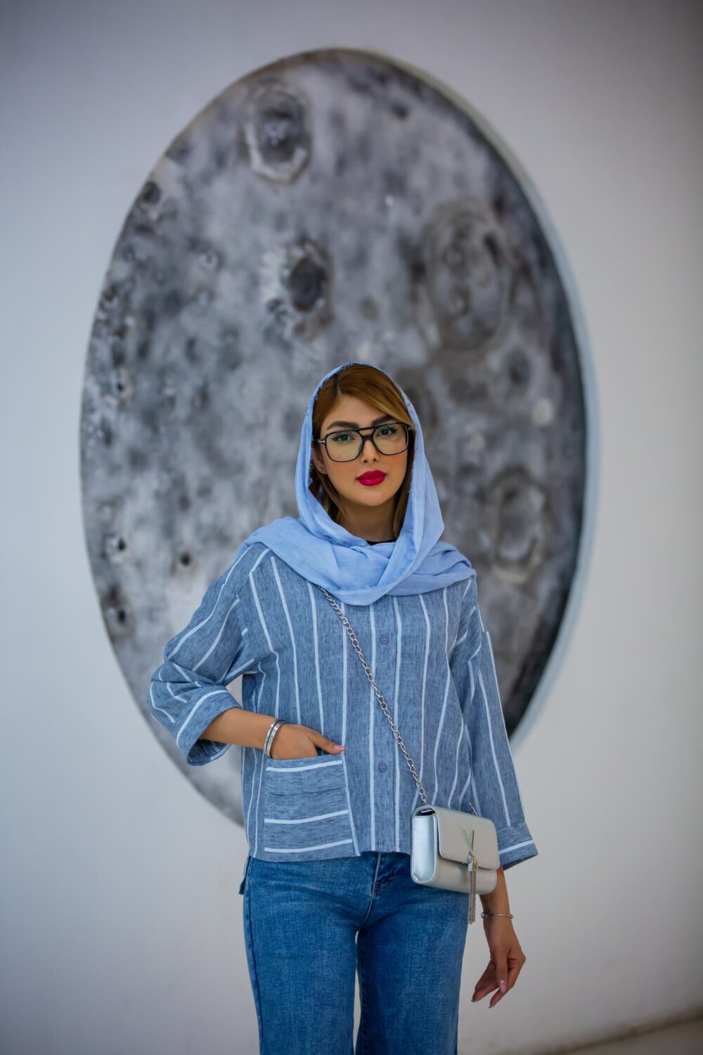 مانتو پیراهنی کراپ استرایپ