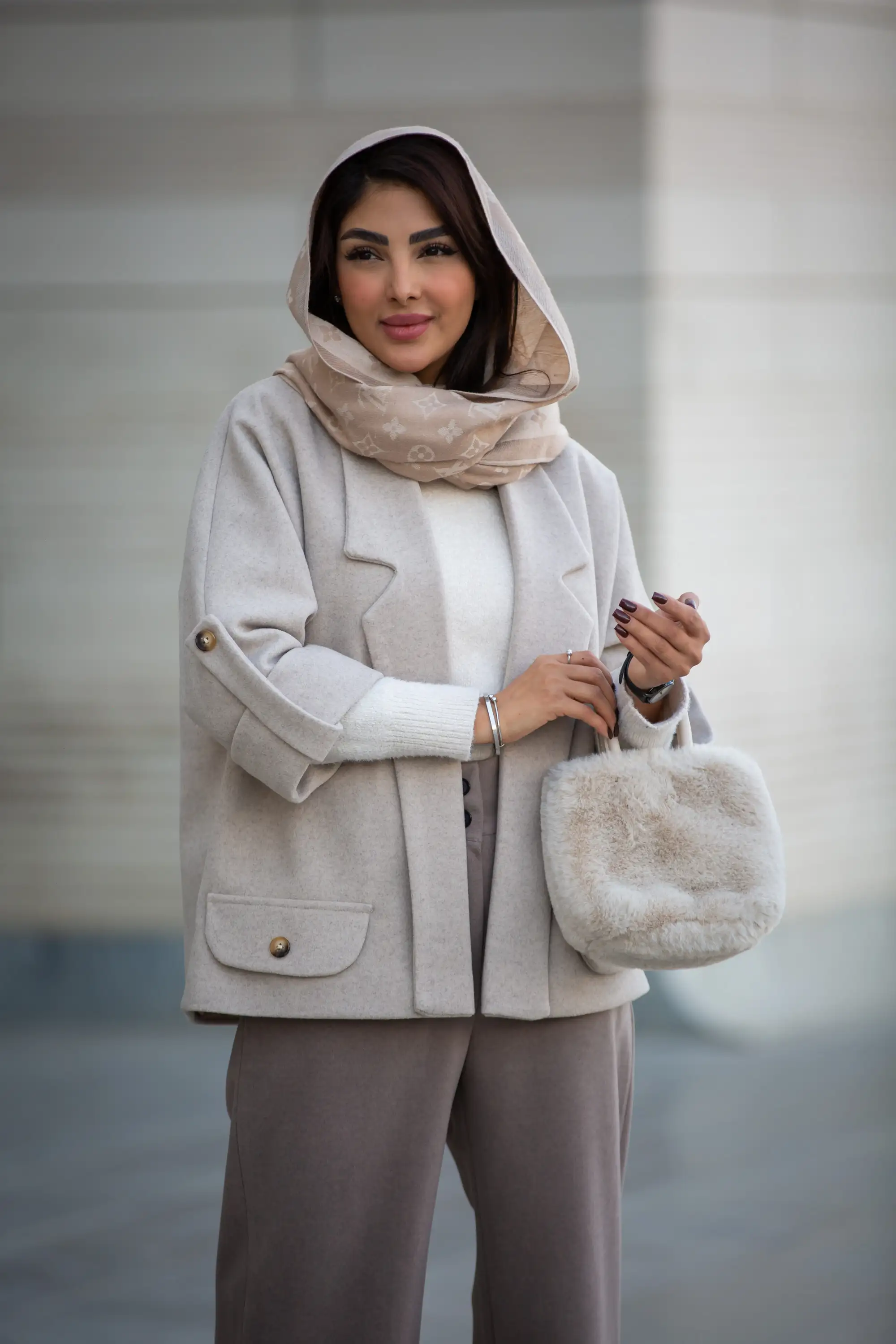 پالتو فوتر یقه دالی نقاب دار