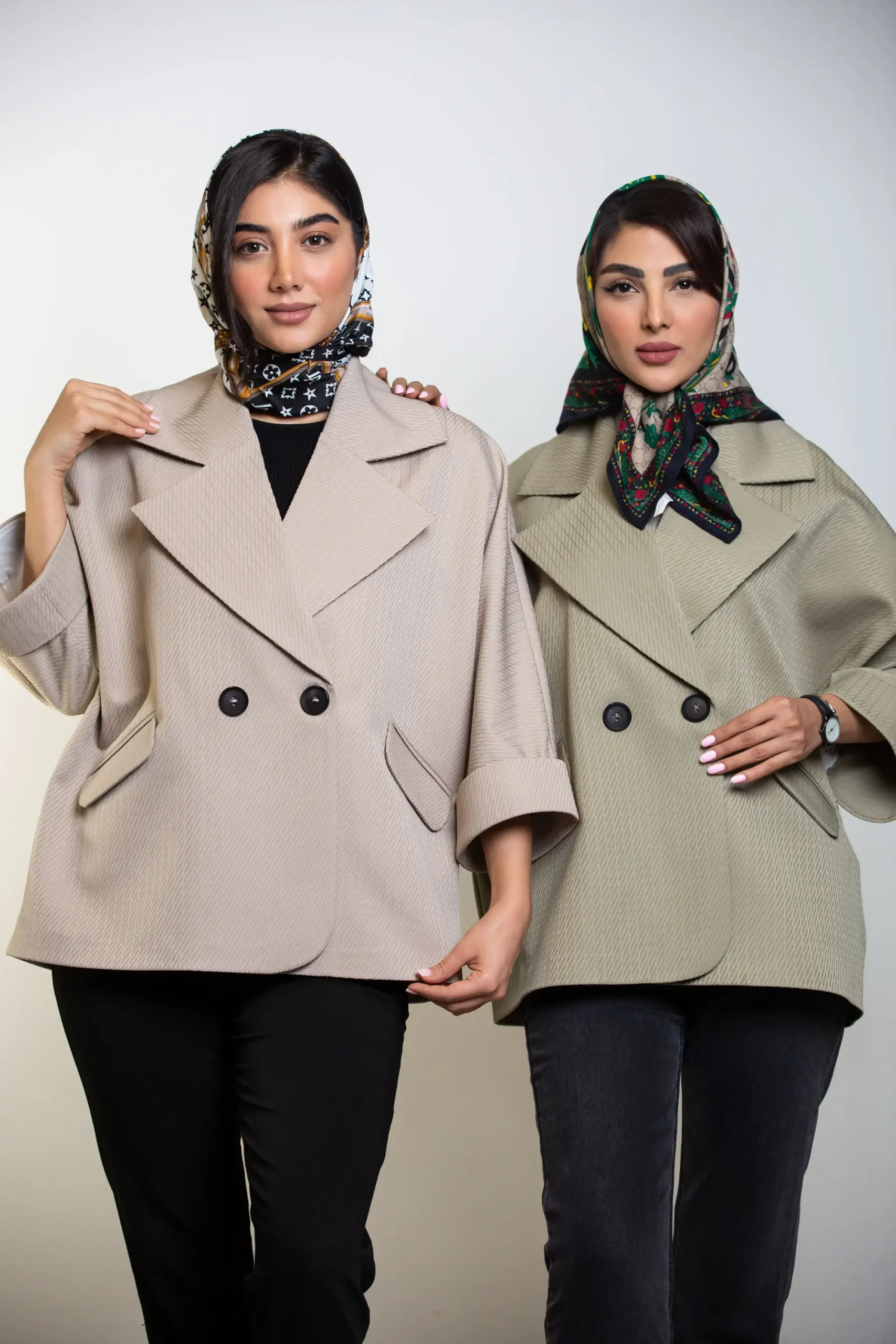 مانتو کت زنانه ثمینا ژاکارد