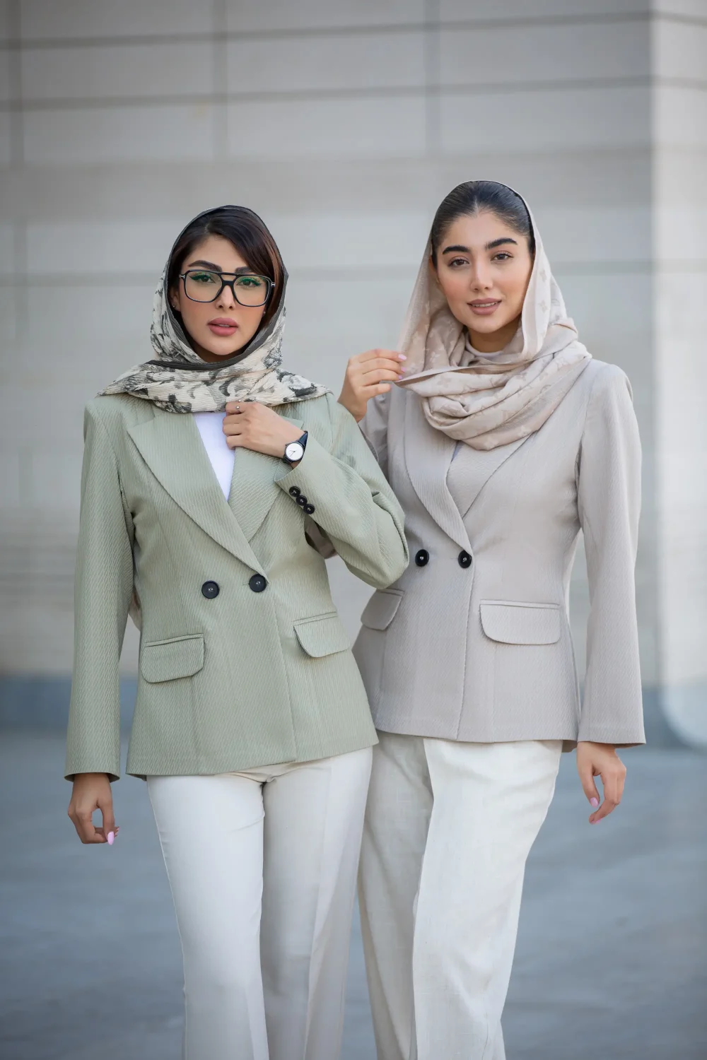 کت زنانه ژاکارد یقه ال