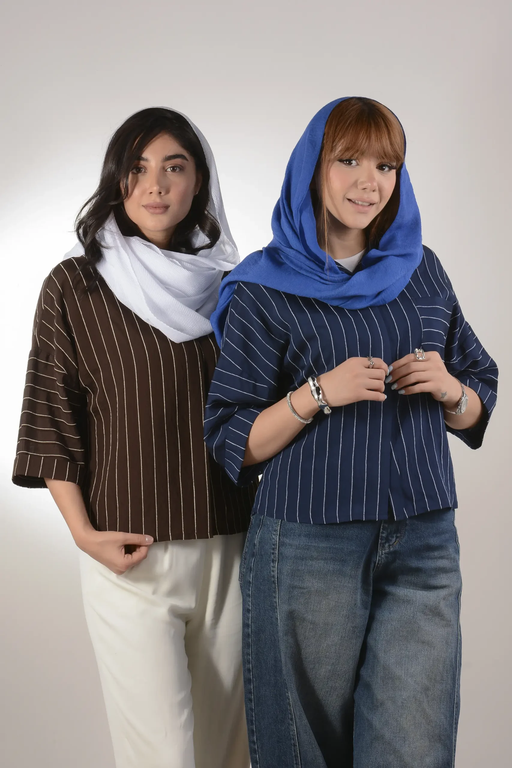 شومیز باکسی NR دکمه مخفی