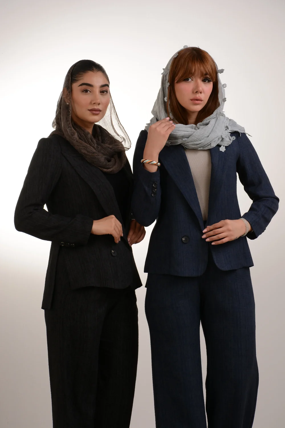 ست کت و شلوار یقه بلیزر بغل چاک