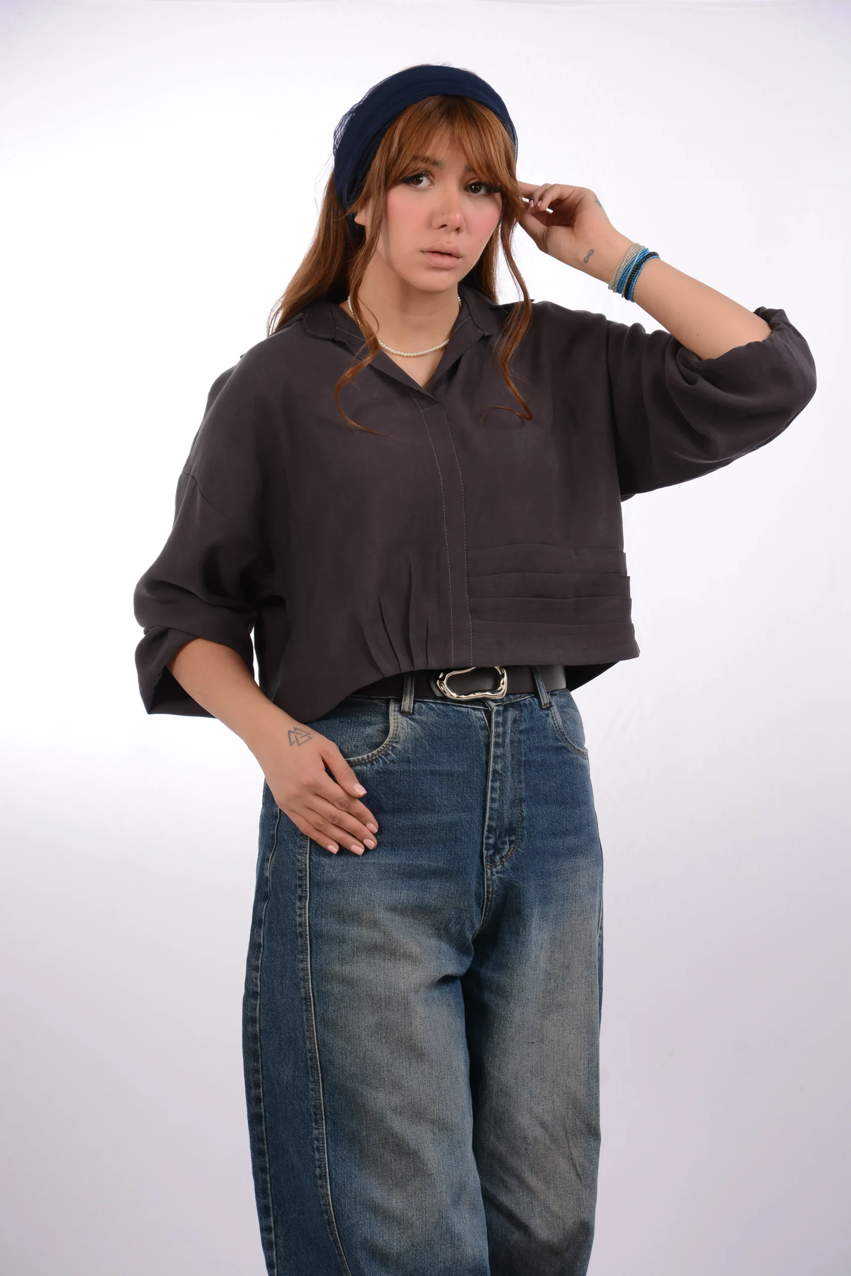 شومیز سیلک Max پایین پیلی