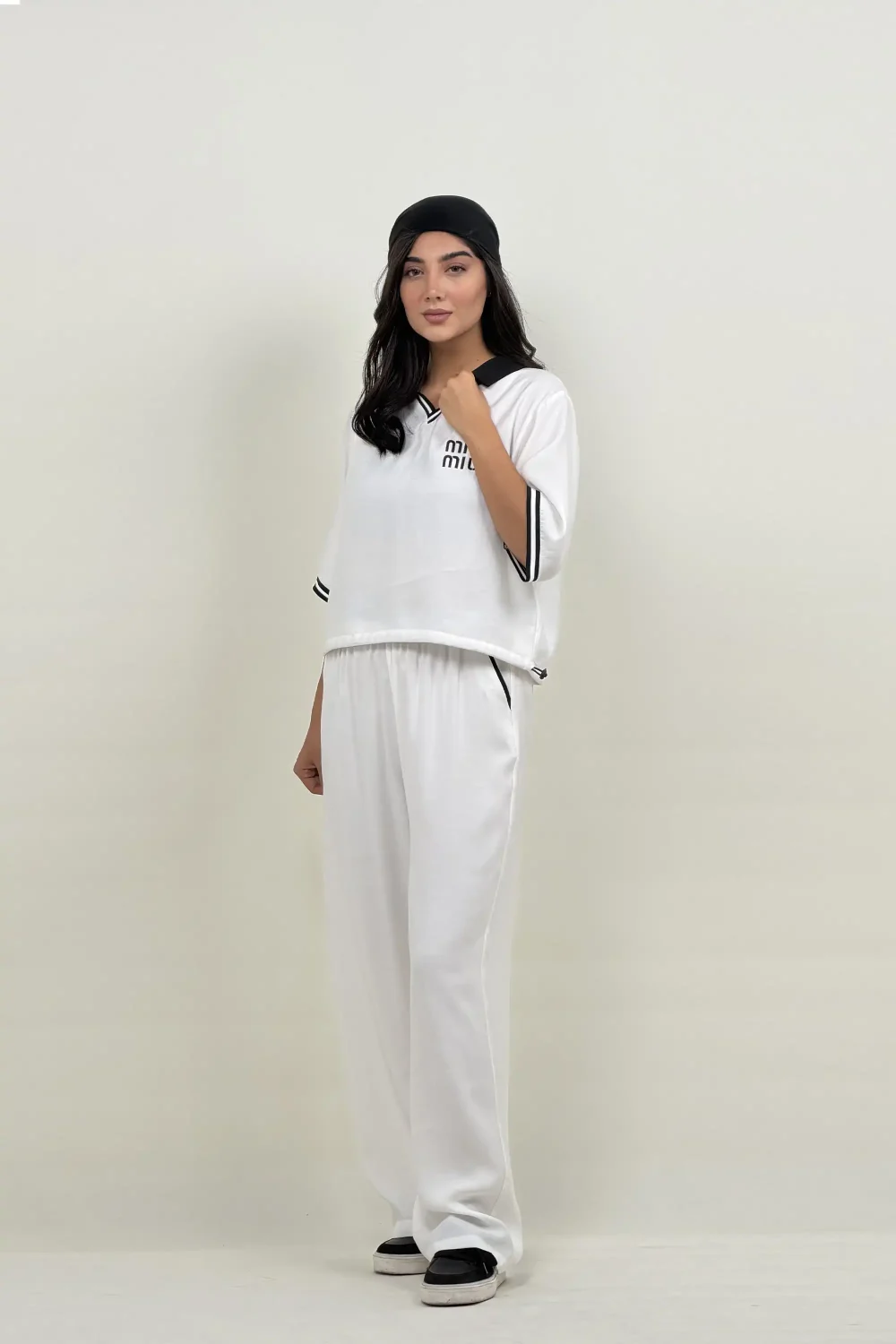 ست زنانه شومیز و شلوار اسپرت miu miu