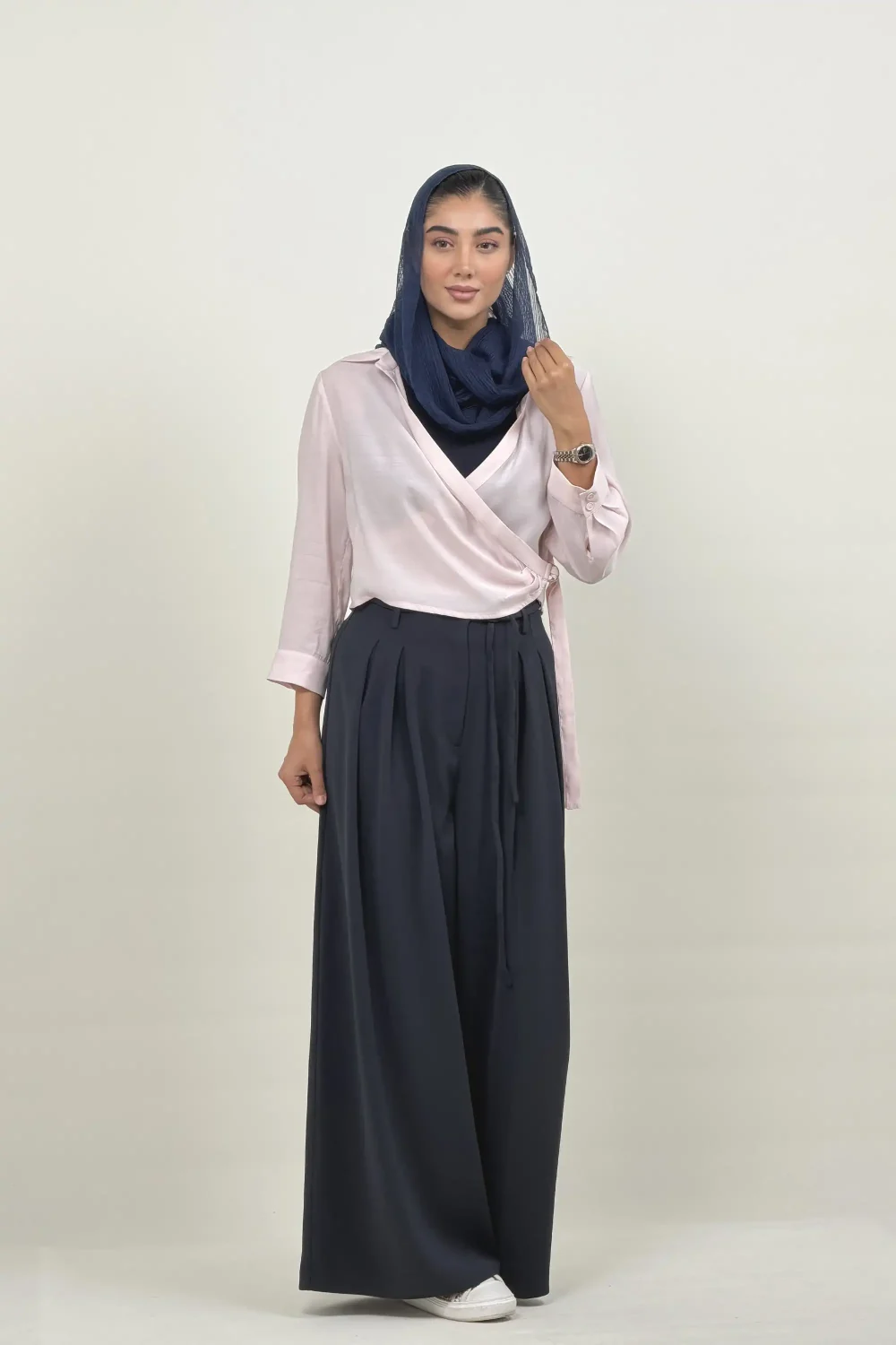 شومیز کراپ کت بغل سگک