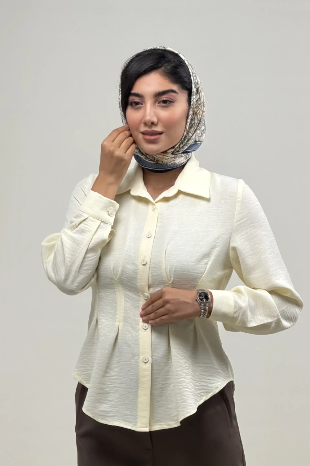 شومیز کمر پنس پانیا
